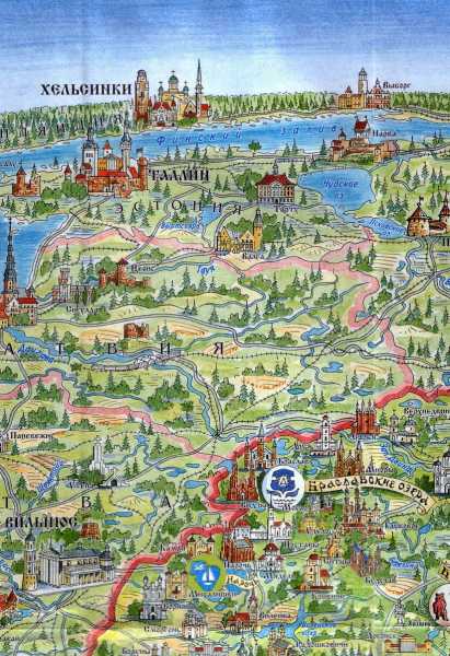 Belarus Tourist Map part3 Braslav Lakes